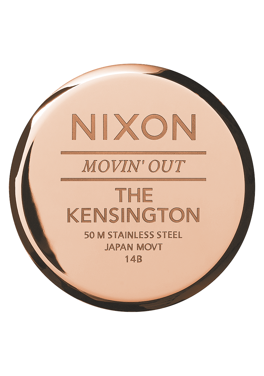 Kensington Leather - Navy / Rose Gold View 4