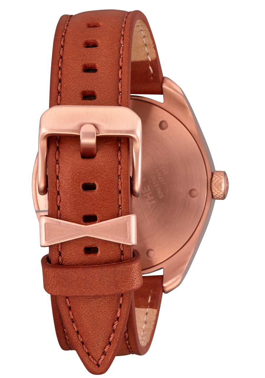 Thalia Leather - Rose Gold / White View 3