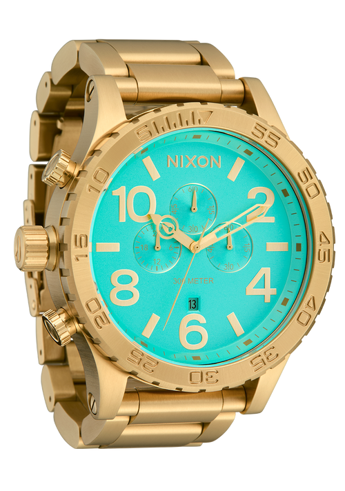 51-30 Chrono - Gold / Turquoise / Gold