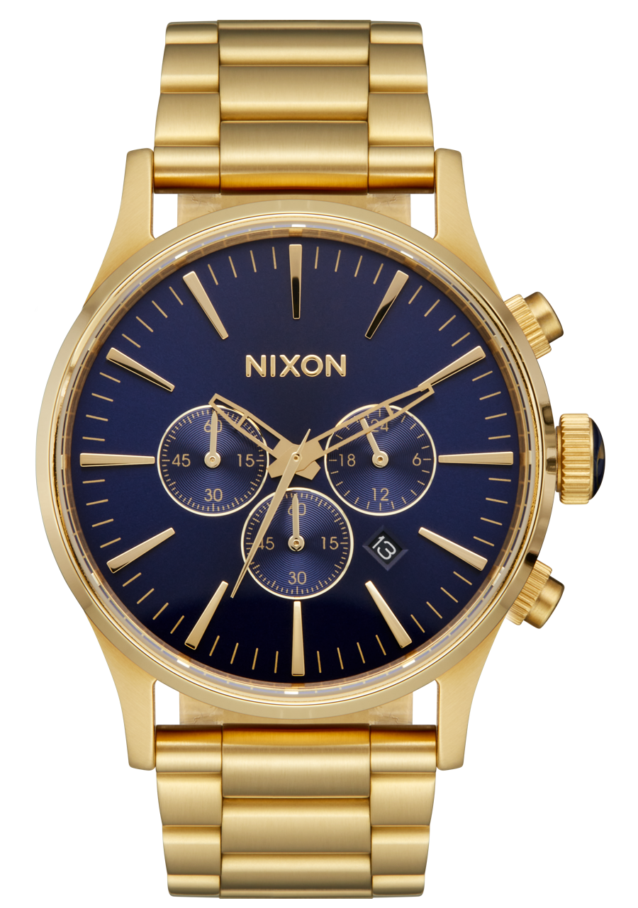 Sentry Chrono - Gold / Blue Sunray View 1