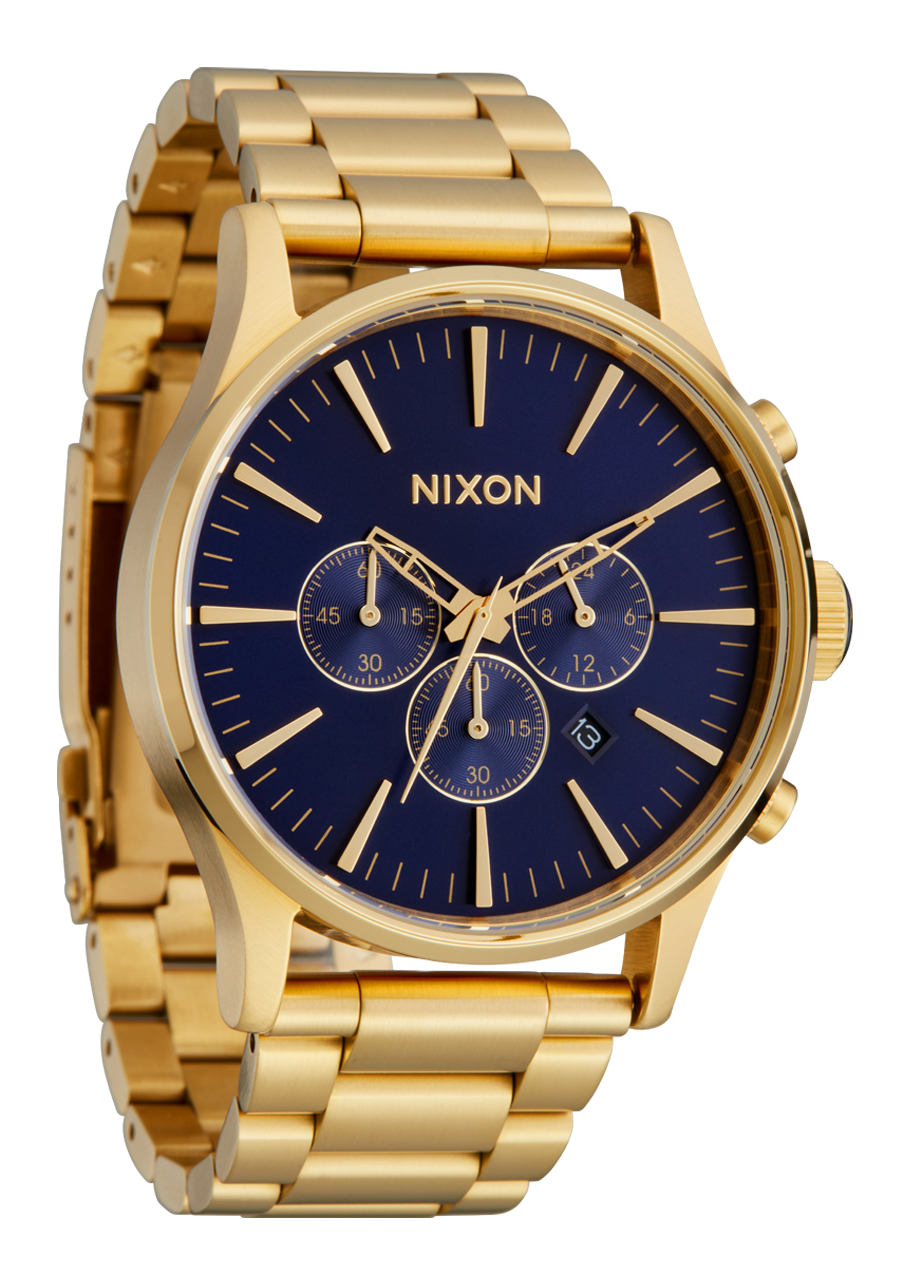 Sentry Chrono - Gold / Blue Sunray View 2