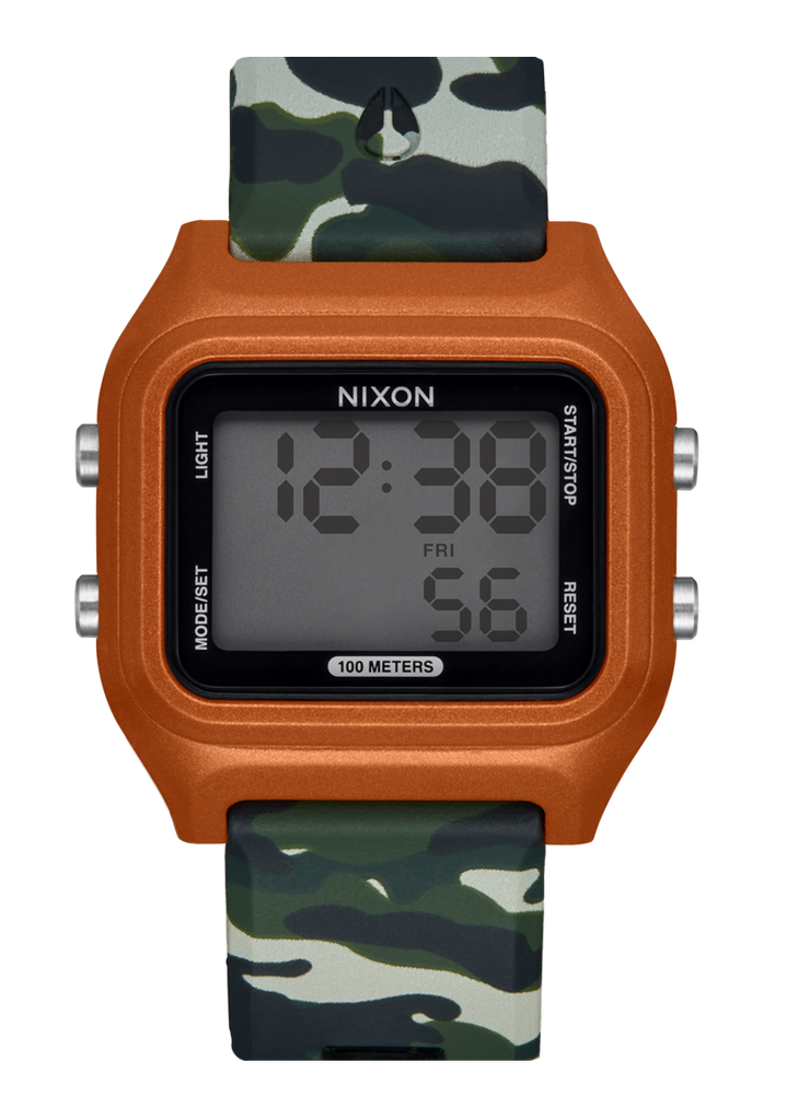 Nixon Heat Orologio Digitale Uomo – Cronografo Sportivo Con Timer, LCD, Vetro Minerale, Cinturino In Plastica, A1320-5071-00
