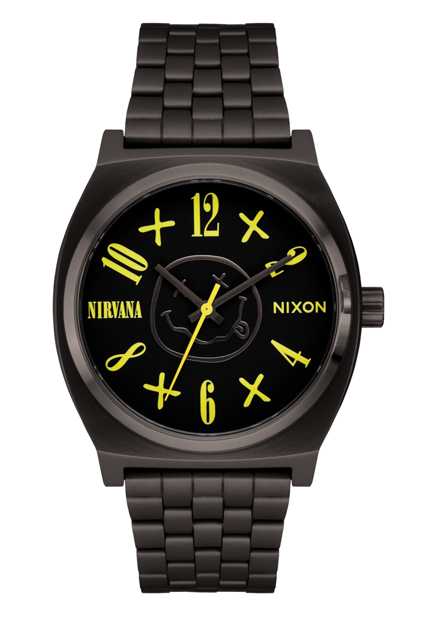 Nirvana Time Teller - Black Nirvana Smiley Face View 1