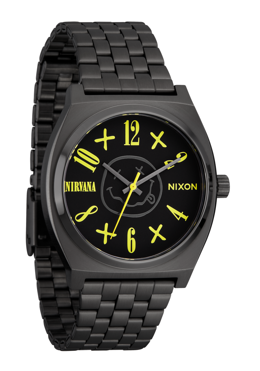 Nirvana Time Teller - Black Nirvana Smiley Face View 2