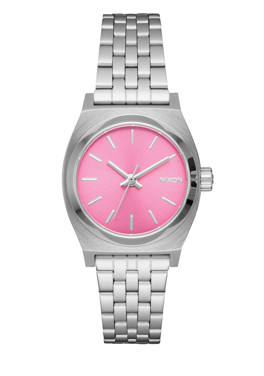 Small Time Teller - Silver / Pink View 1