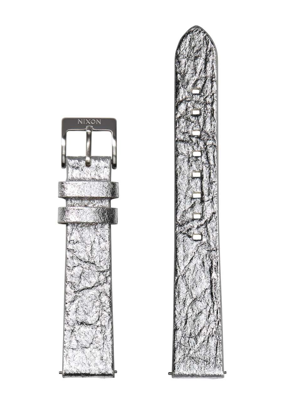 16mm Pineapple Leather Band - Gris luisant View 1
