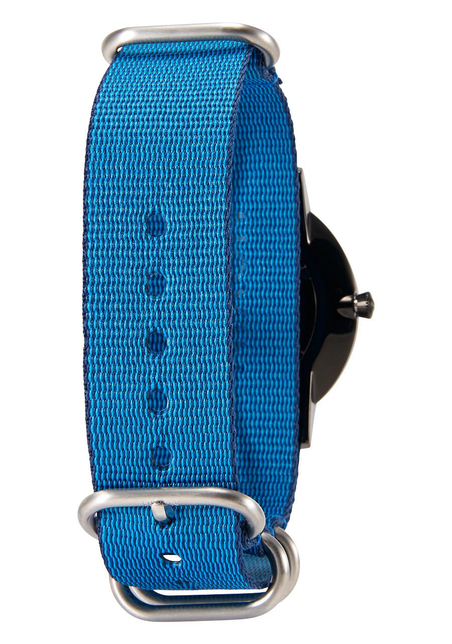 20mm Nylon #TIDE One Piece Band - Bleu marine / bleu View 5