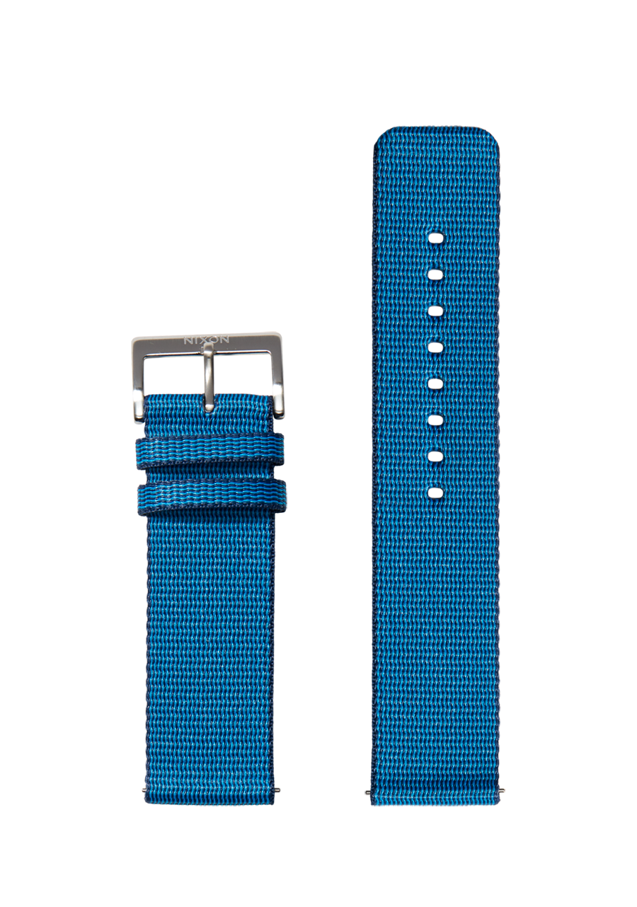 23mm Nylon #TIDE Band - Bleu marine / noir View 1