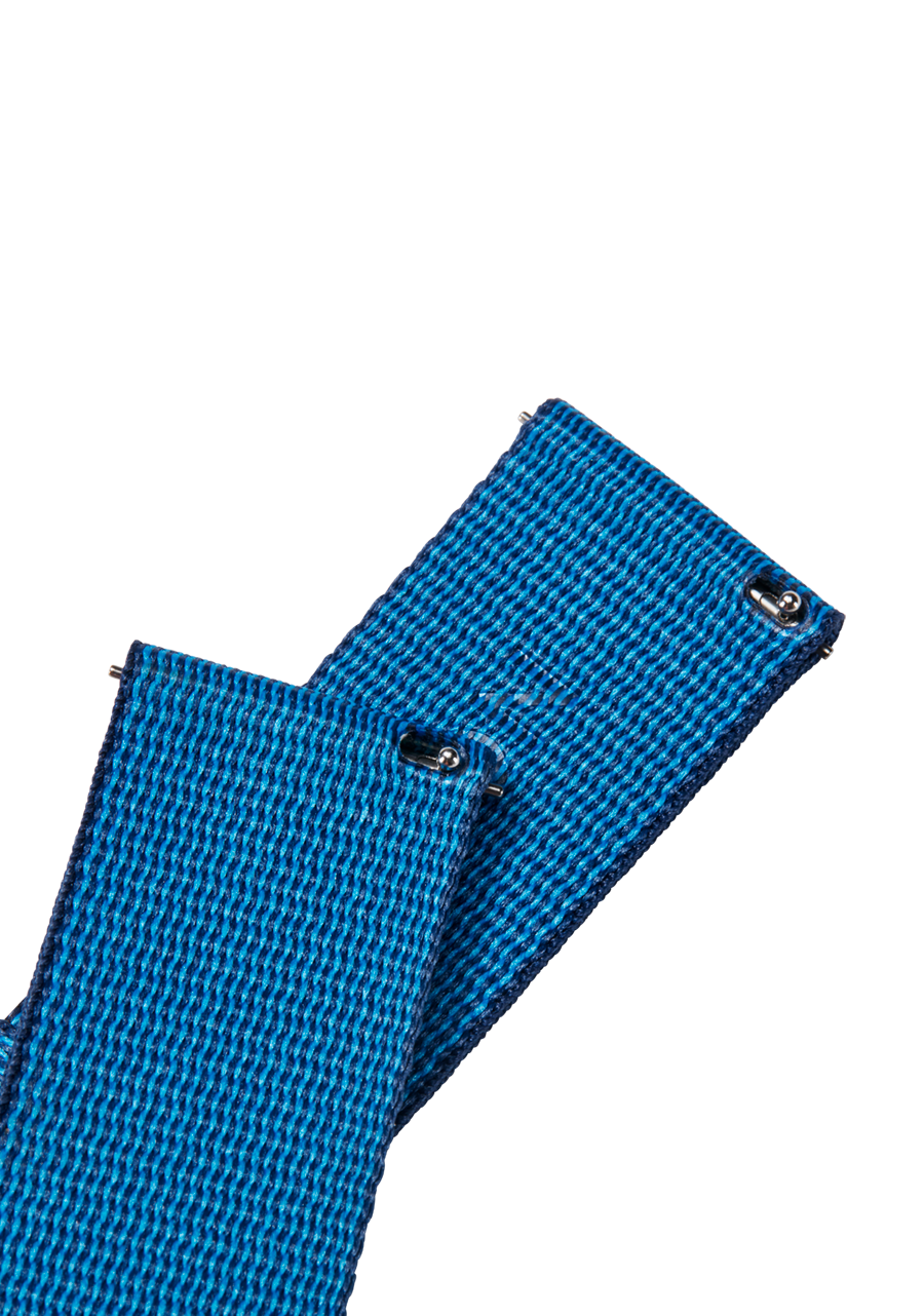 23mm Nylon #TIDE Band - Bleu marine / noir View 4