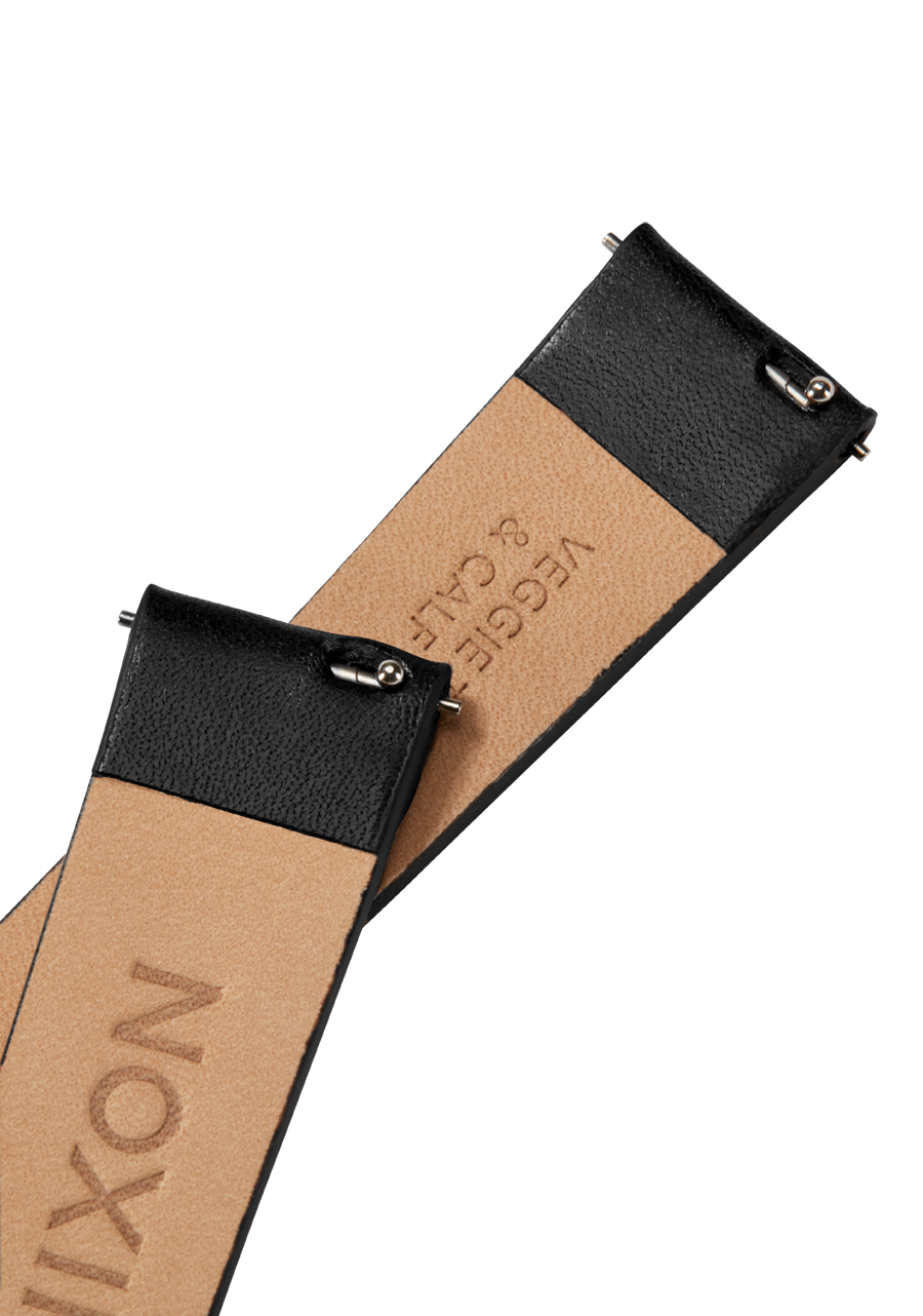 23mm Veg Tanned Leather Band - Noir View 4