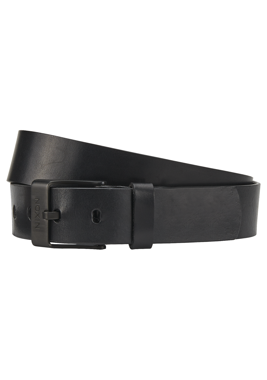 Ceinture Cuir Chronos - Noir View 1