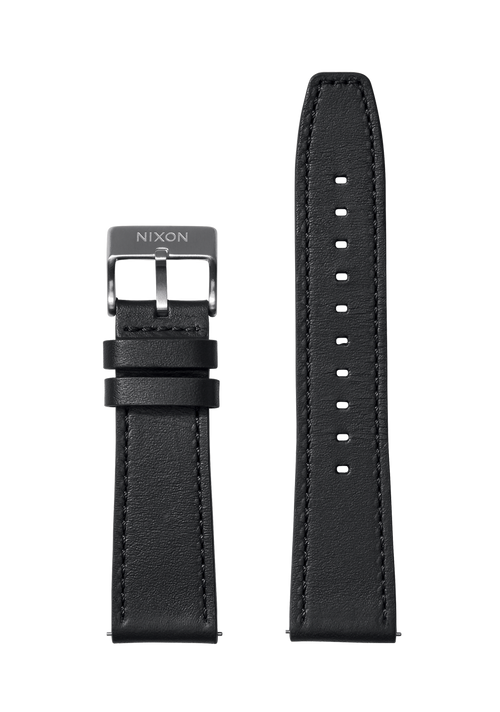 23mm Bracelet en cuir Horween - Noir