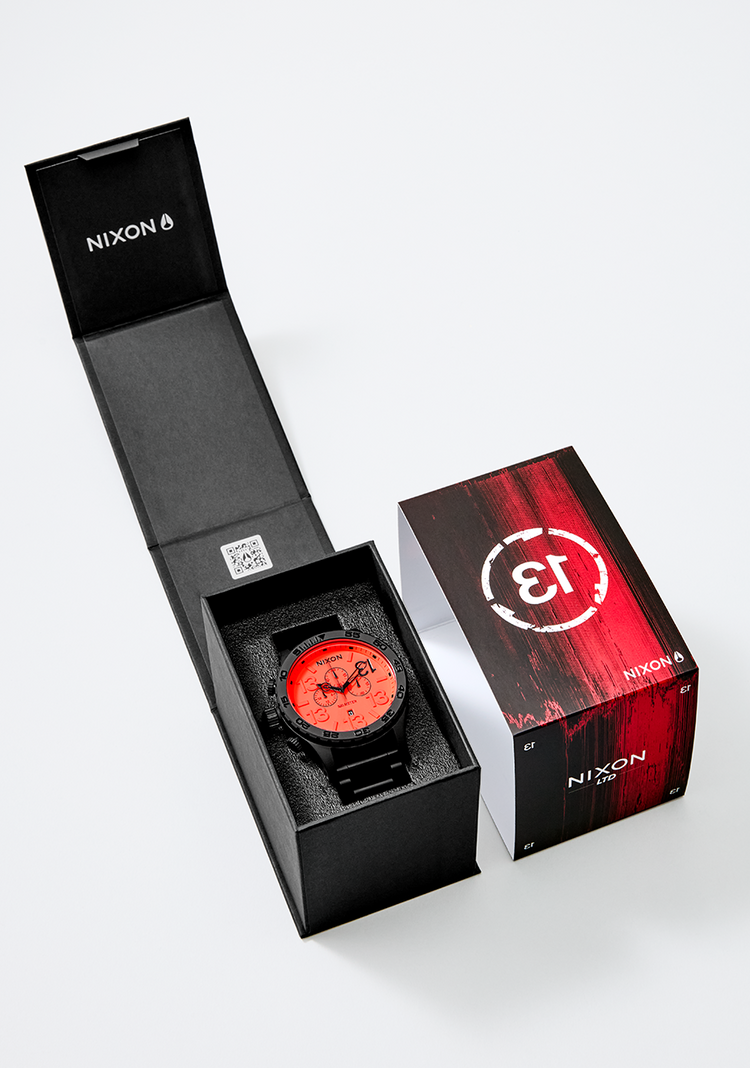 Nixon 51-30 Chrono Friday the 13th Valenteeth Edition in the original packaging