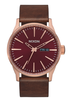 Sentry Leather - Rose Gold / Burgundy / Brown