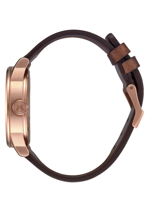 Sentry Leather - Rose Gold / Burgundy / Brown