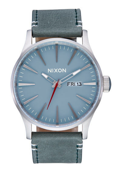 Sentry Leather - Silver /Dusty Blue / Dk Forest