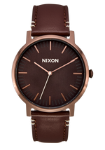 Porter Cuir - Chocolat / Torréfaction foncée / Brun