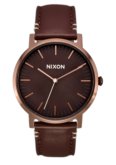 Porter Cuir - Chocolat / Torréfaction foncée / Brun