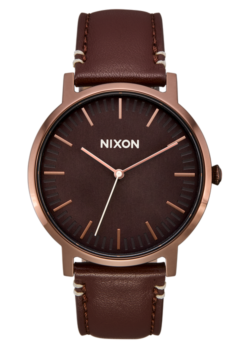 Porter en Cuir - Chocolat / Torréfaction foncée / Brun