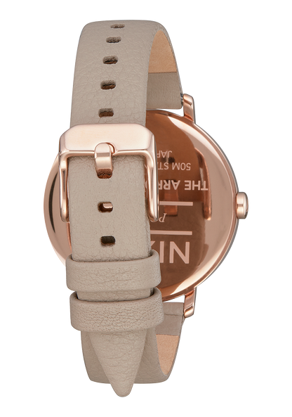 Arrow Leather - Rose Gold / Gray View 3