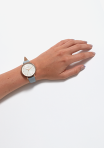 Arrow Cuir - Or rose / Bleu View 5