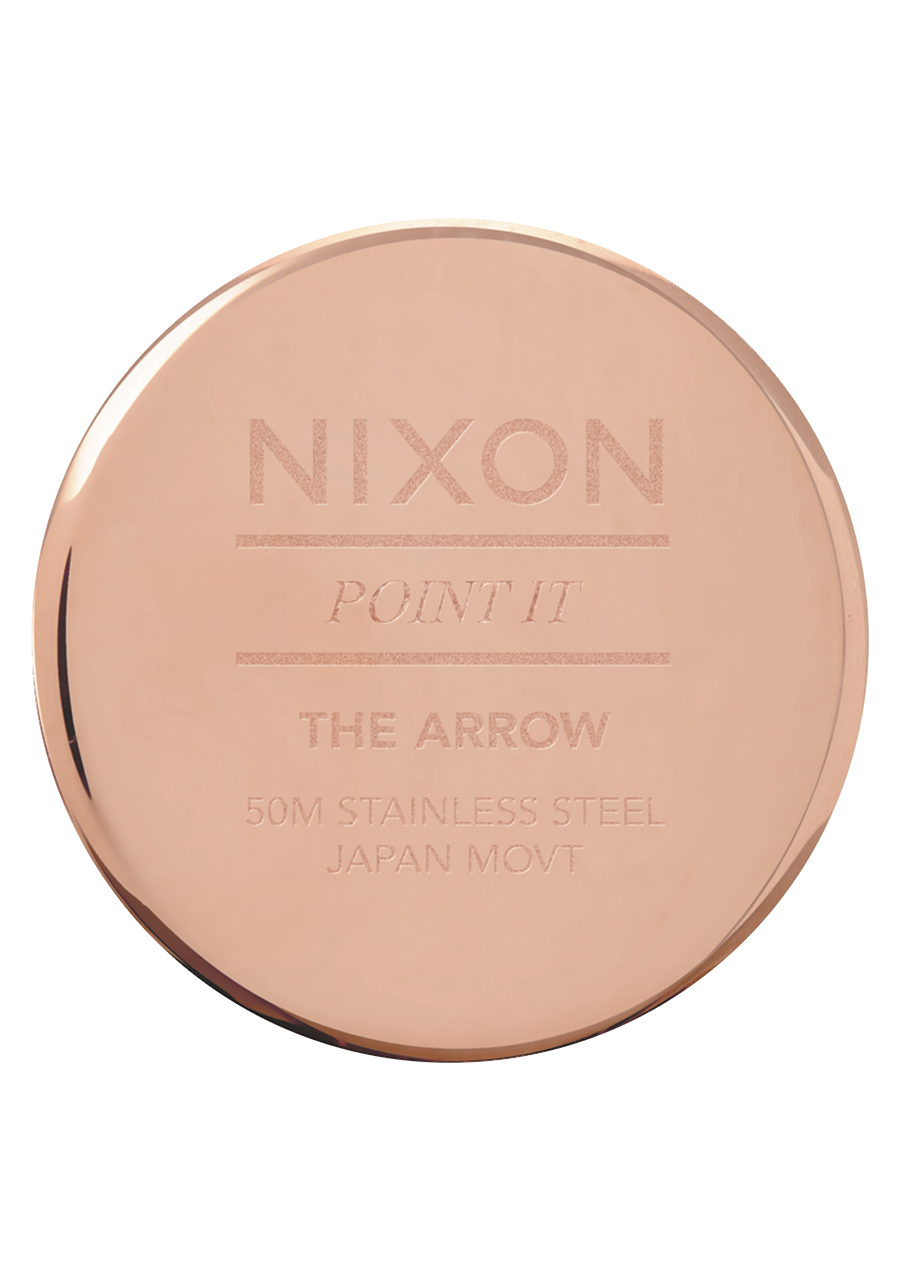 Arrow Cuir - Or rose / Bleu View 4