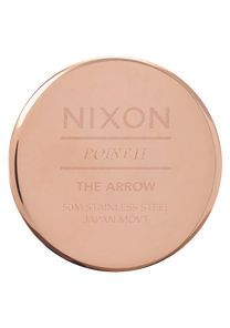 Arrow Cuir - Or rose / Bleu View 4