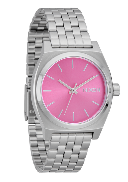 Medium Time Teller - Silver / Pink View 2