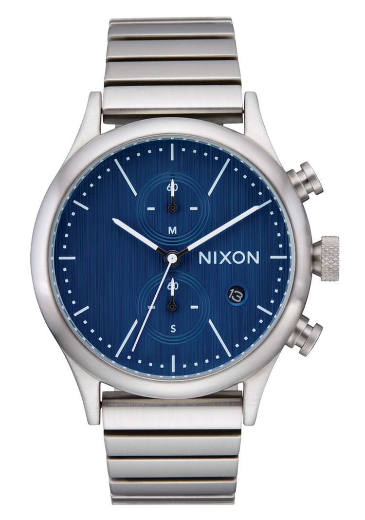 Station Chrono - Argent / Indigo