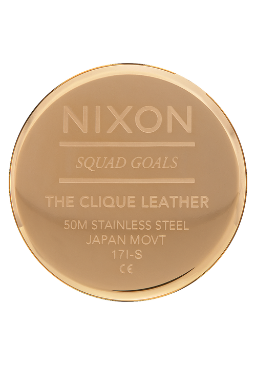Clique Leather - Doré uni / noir