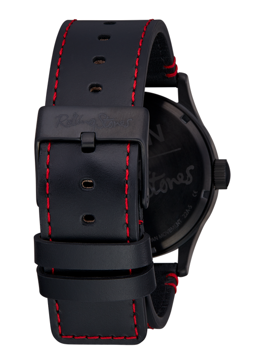 Rolling Stones Sentry Leather - Noir uni