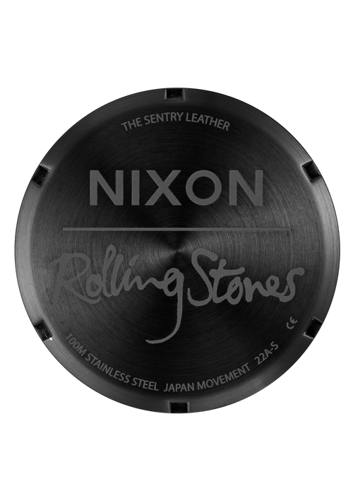 Rolling Stones Sentry Leather - Noir uni