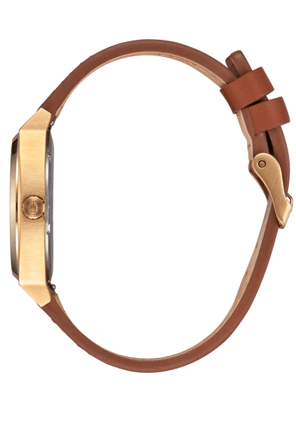 Time Teller Leather - Light Gold / White Sunray View 3