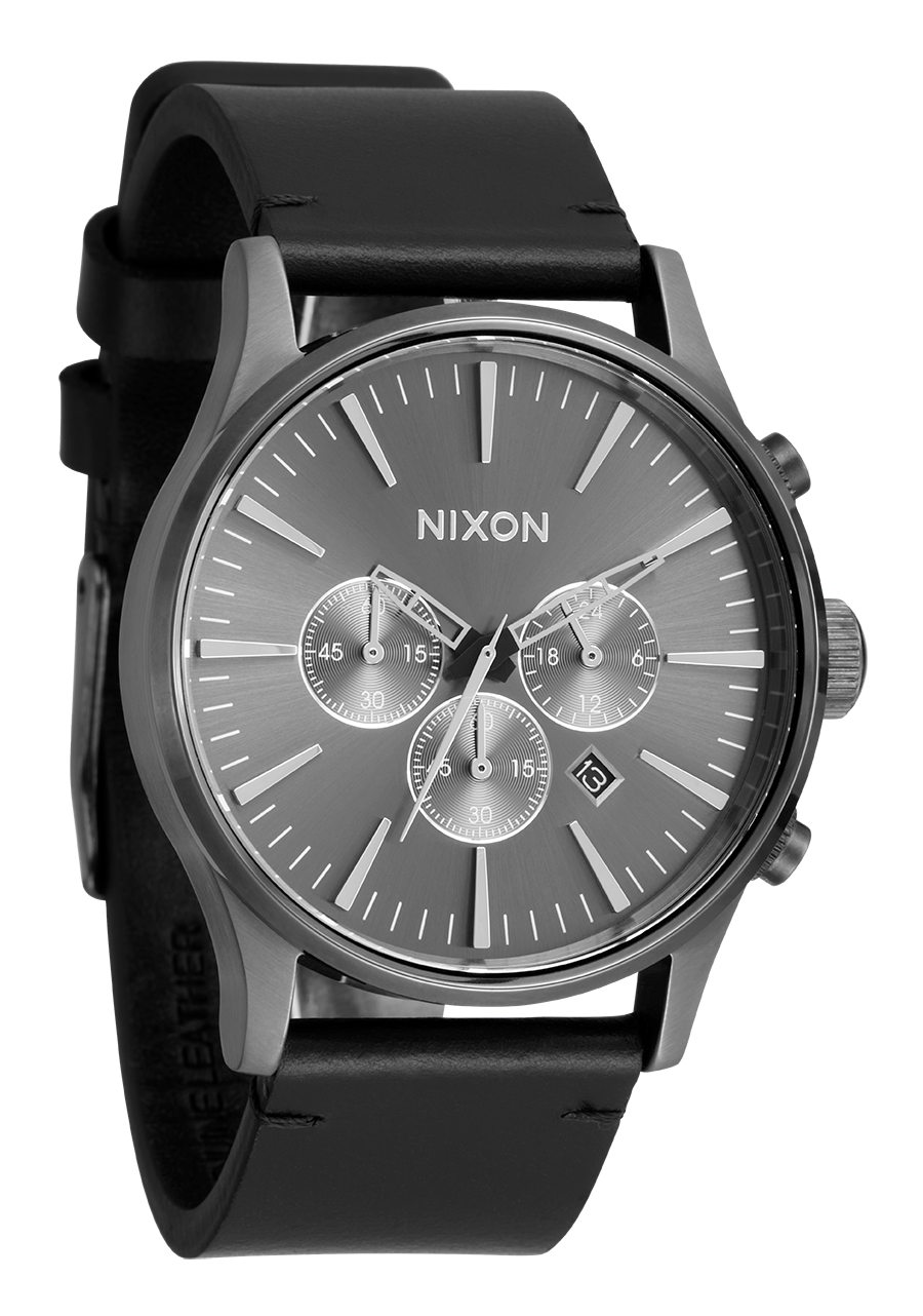 Sentry Chrono Montre Nixon Noir Sentry Chrono Montre Noir Mat Or