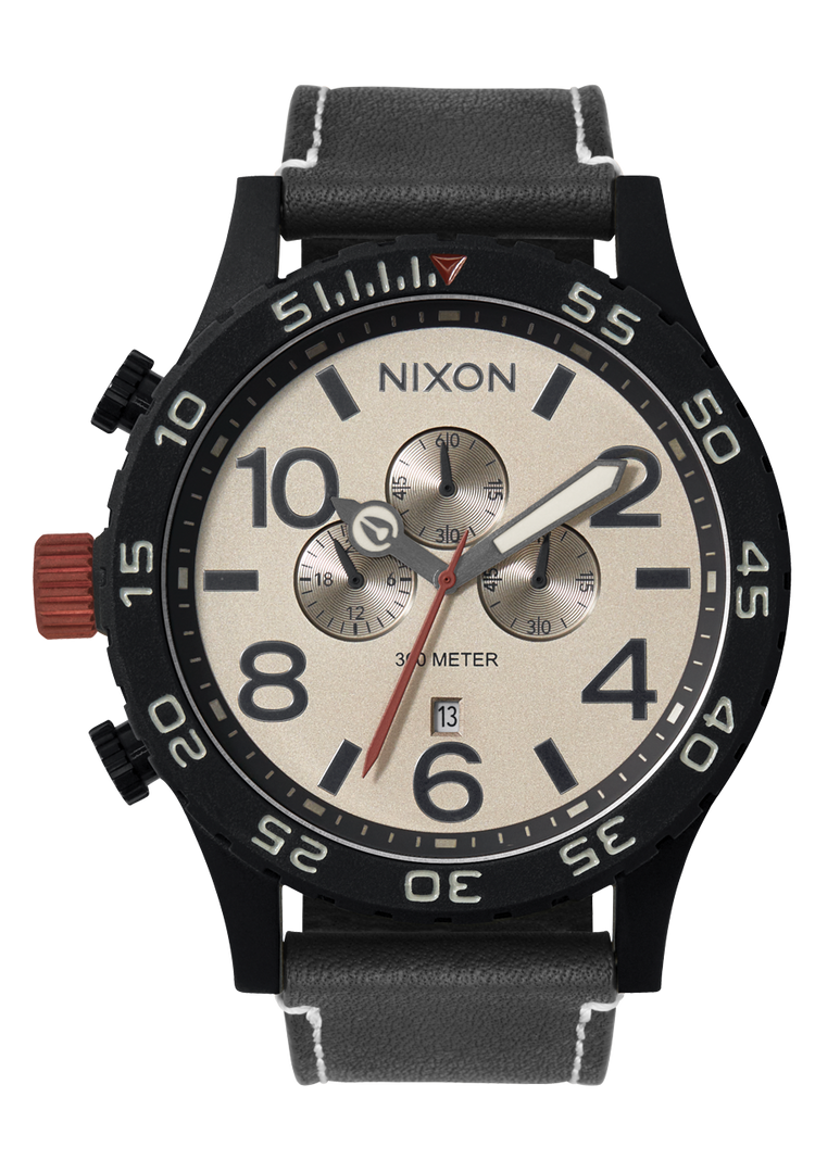 51-30 Chrono Cuir - Noir / Pierre ponce / Charbon