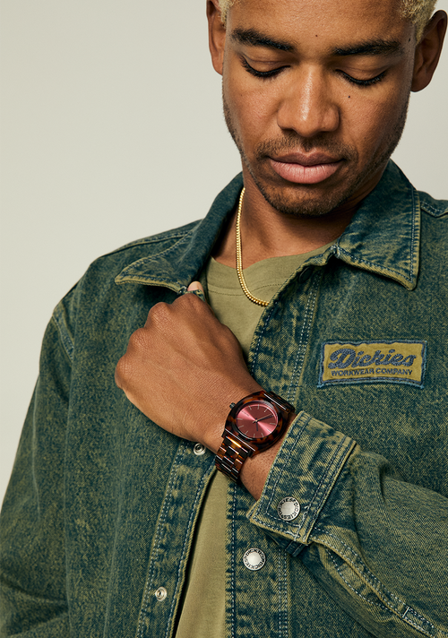 Time Teller Acetate - Tortoise / Oxblood