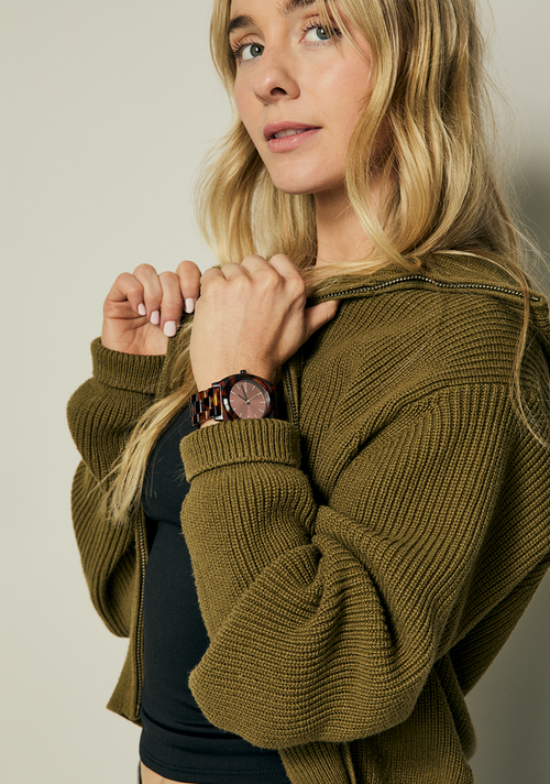 Time Teller Acetate - Tortoise / Oxblood