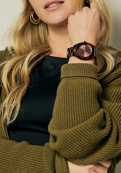 Time Teller Acetate - Tortoise / Oxblood