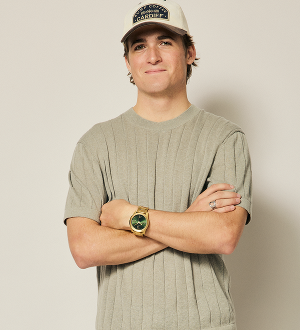 Corporal Acier Inoxydable - Rayons de soleil or / vert