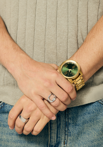 Corporal Acier Inoxydable - Rayons de soleil or / vert View 9