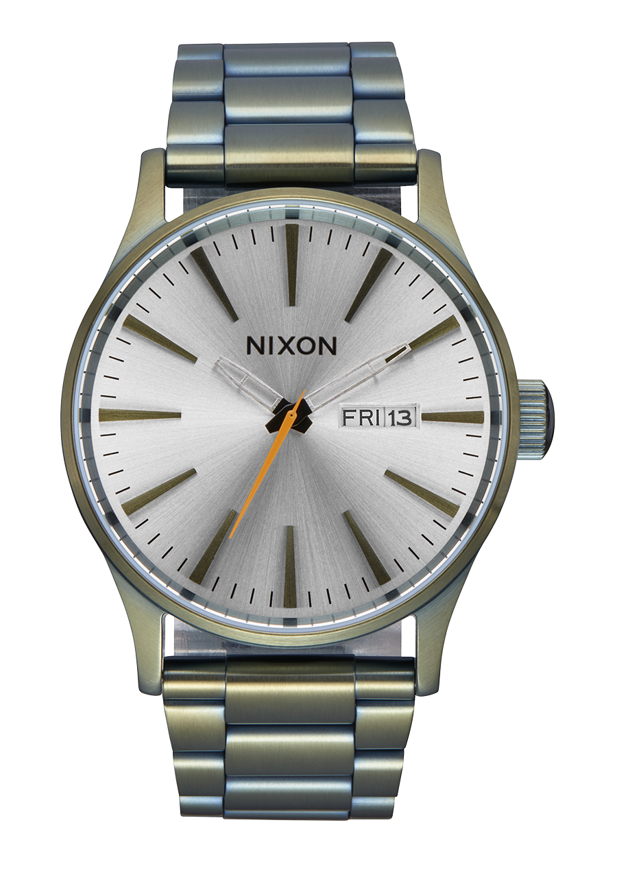 Montre Sentry Acier Vintage Blanc Surplus Hommes Nixon EU