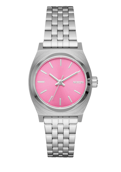 Small Time Teller - Silver / Pink View 1