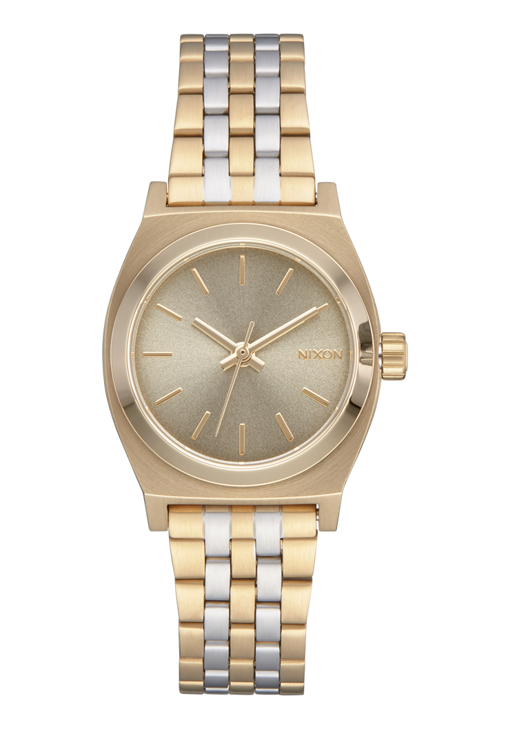 Petit Time Teller - Or clair / Argent / Blanc vintage