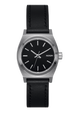 Small Time Teller Leather - Argent / noir