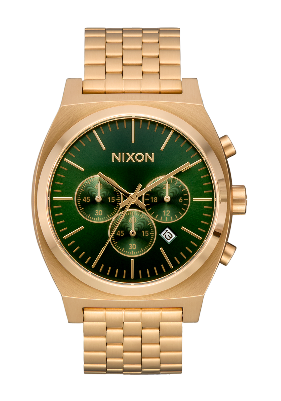 Time Teller Chrono - Rayon de soleil or / vert View 1