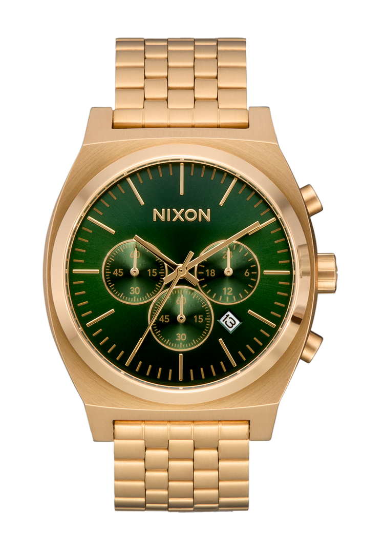 Time Teller Chrono - Rayon de soleil or / vert