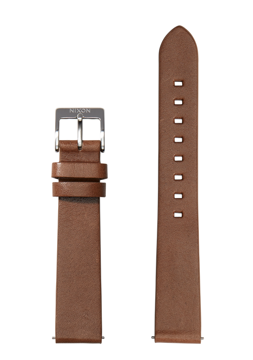 16mm Veg Tanned Leather Band - Vert olive