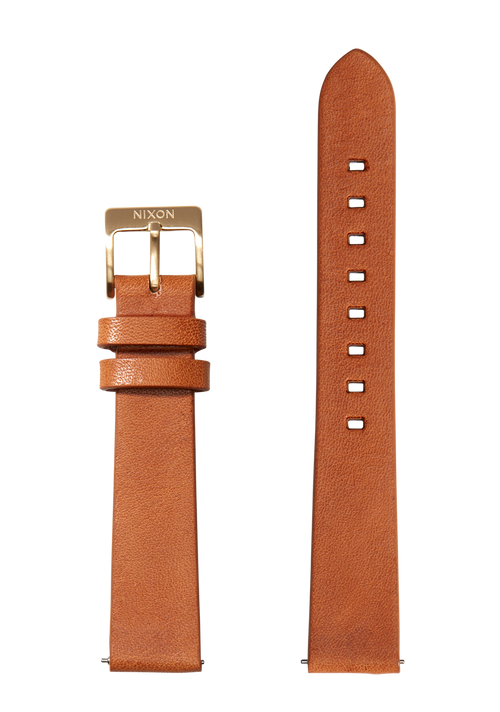 16mm Veg Tanned Leather Band - Marron clair