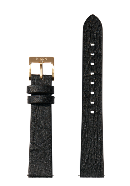 16mm Pineapple Leather Band - Noir View 1