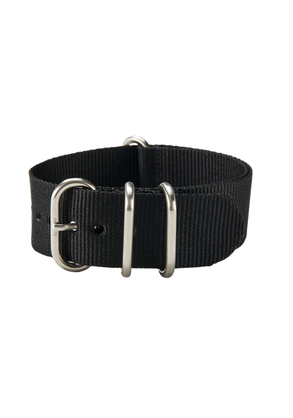 20mm Nylon #TIDE One Piece Band - Noir View 2